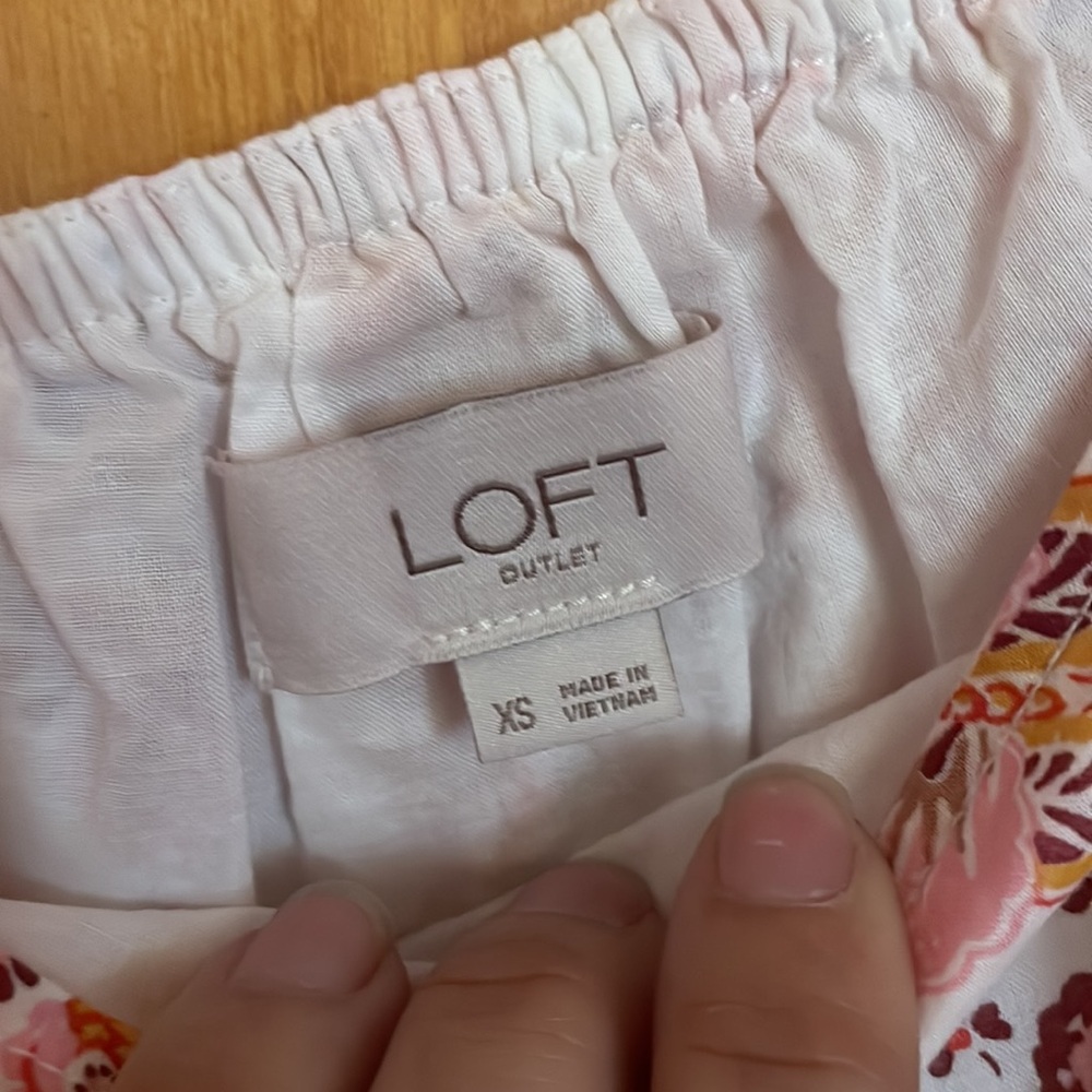 Loft Outlet lined sundress size XS EUC - Picture 3 of 9